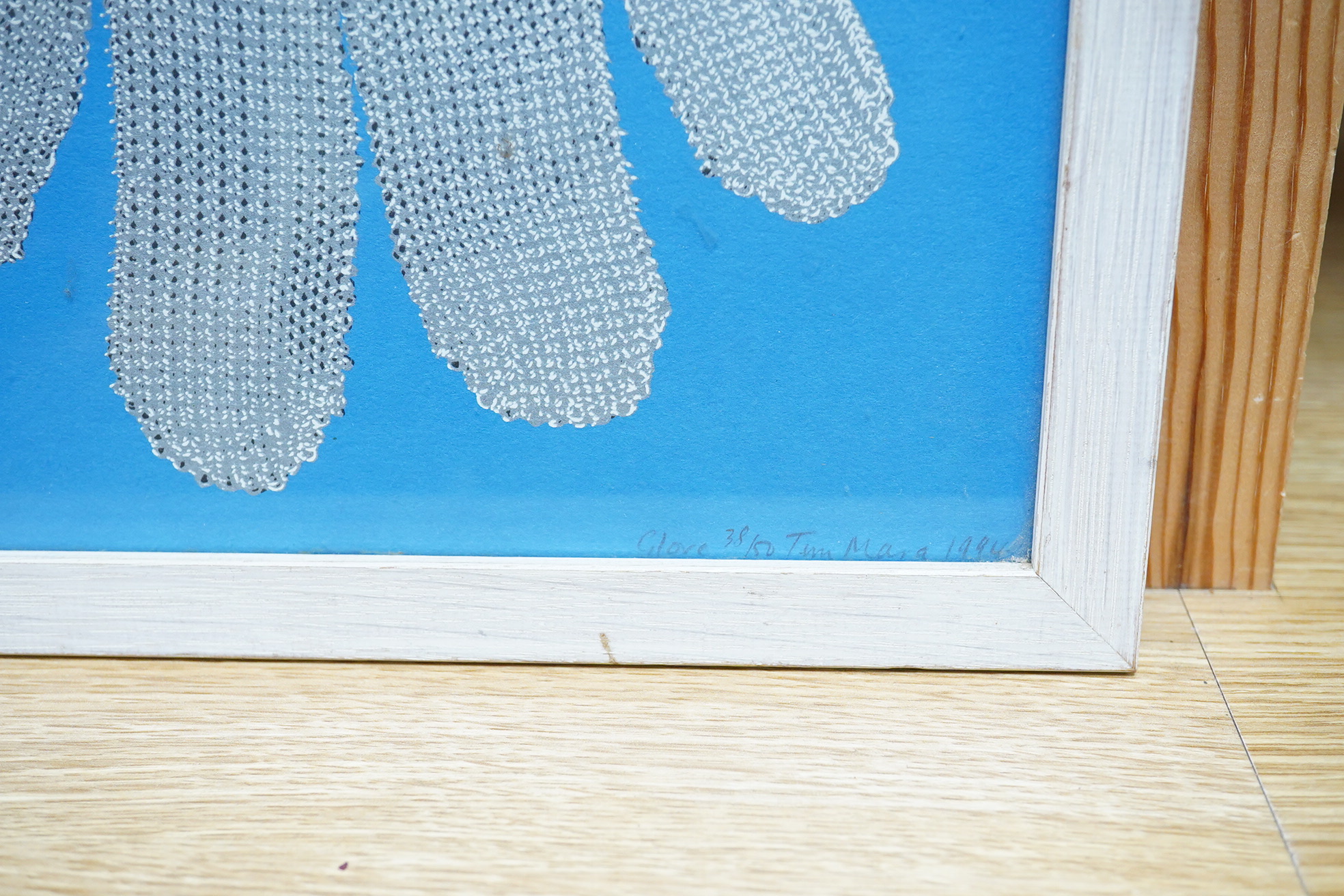 Tim Mara (1948-1997), 'Glove', signed and dated 1994 in pencil, limited edition 38/50, screenprint, 27 x 27cm